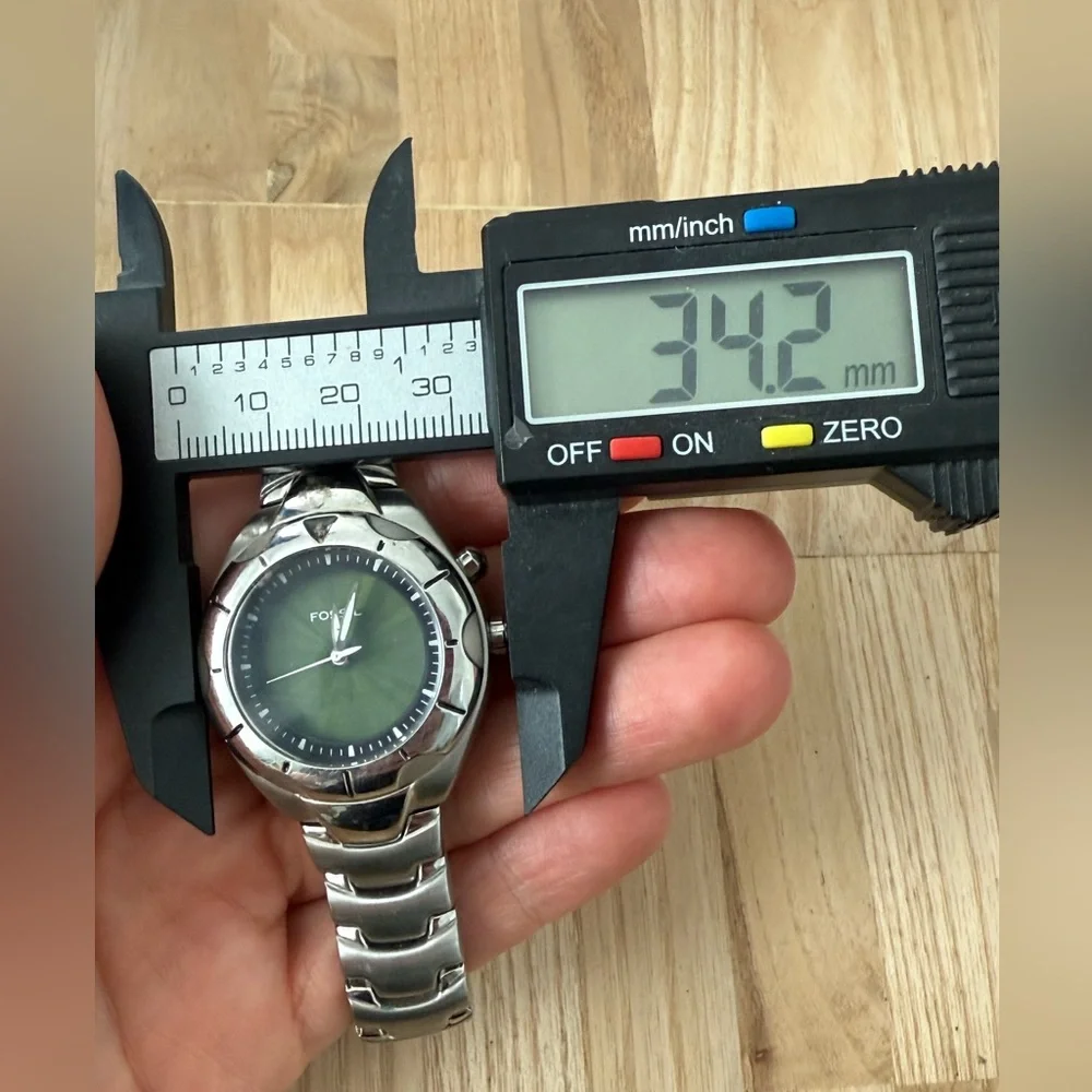 Fossil big tic AM-3553 stainless steel watch